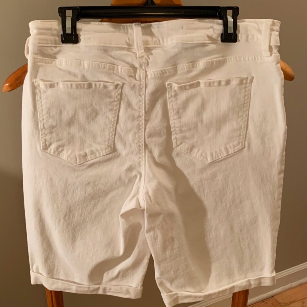NYDJ Briella white denim shorts - Picture 4 of 4